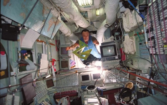 Cosmonaut Gennadi Manakov & Cosmic Dancer on Mir