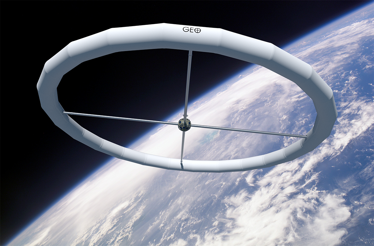 GEO Station in Orbit