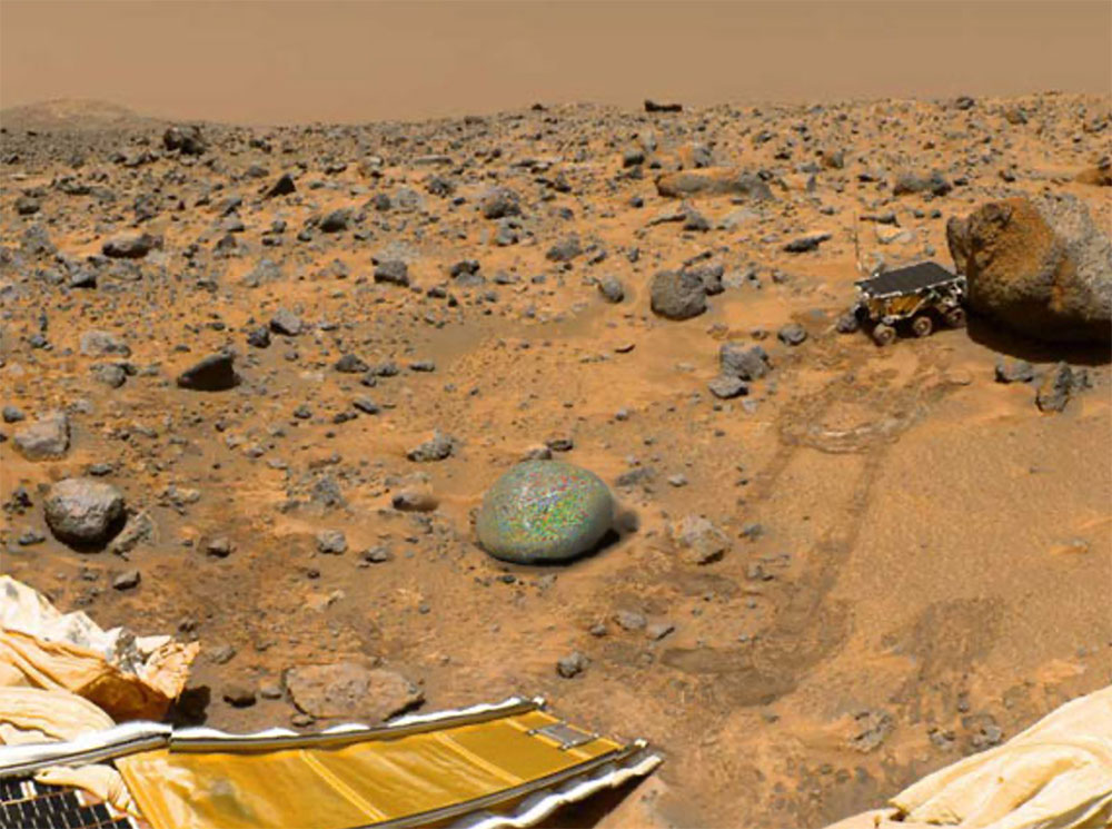 Cosmic Stone on Mars